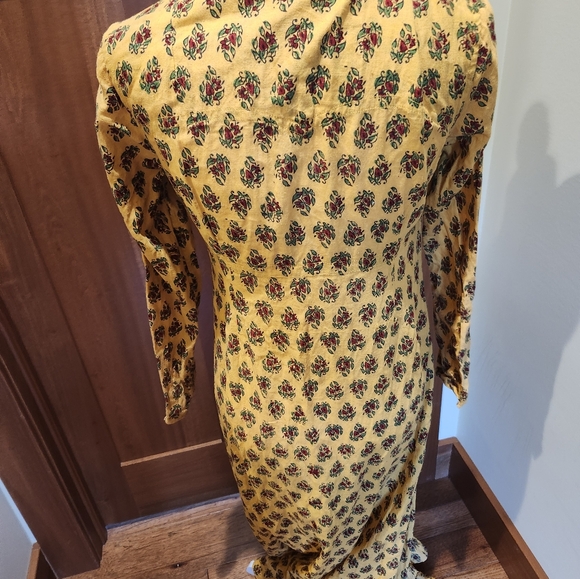 VINTAGE India Imports of Rhode Island long wrap dress - Picture 5 of 7